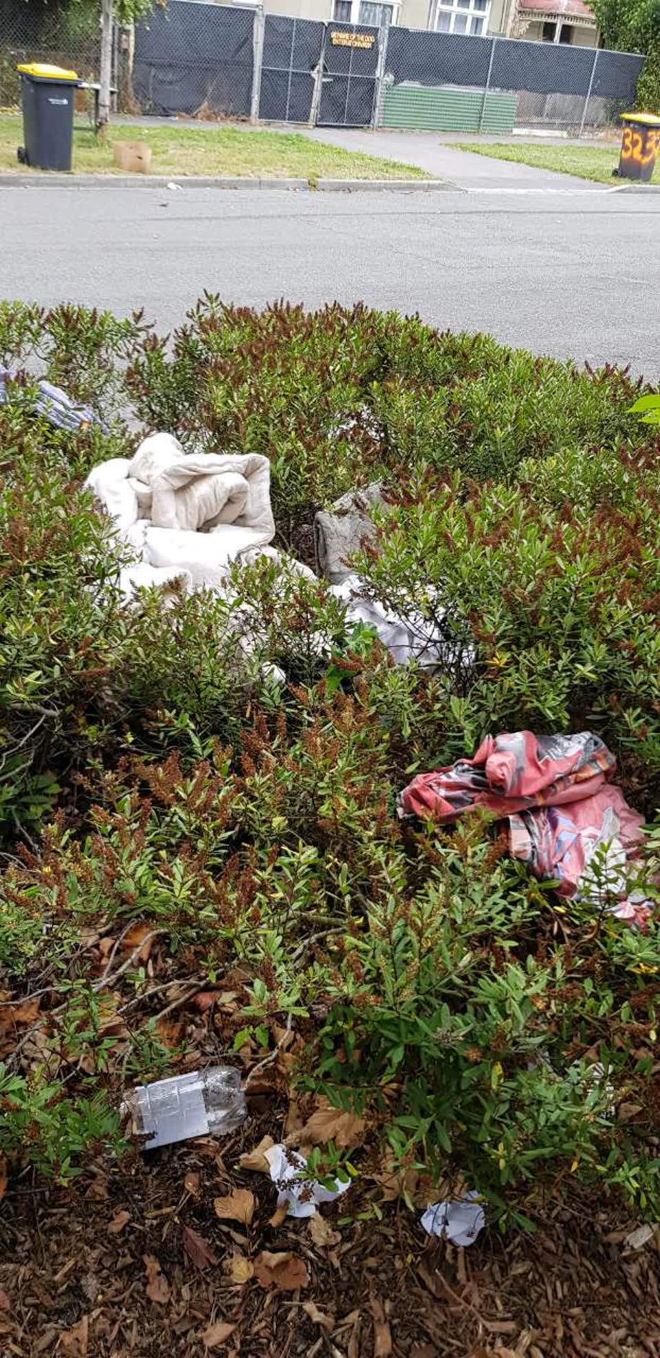 The photograph attached to this rubbish/recycling report