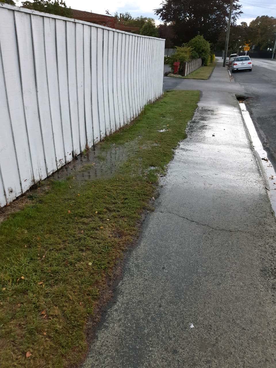 The photograph attached to this flooding report