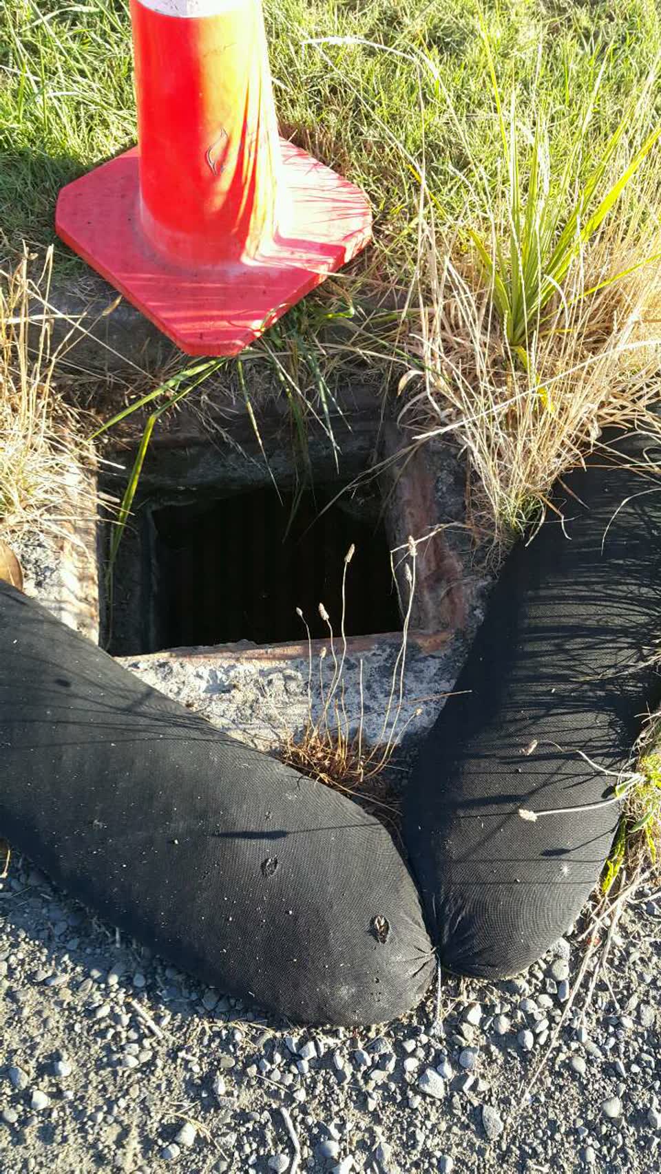 The photograph attached to this wastewater/stormwater report
