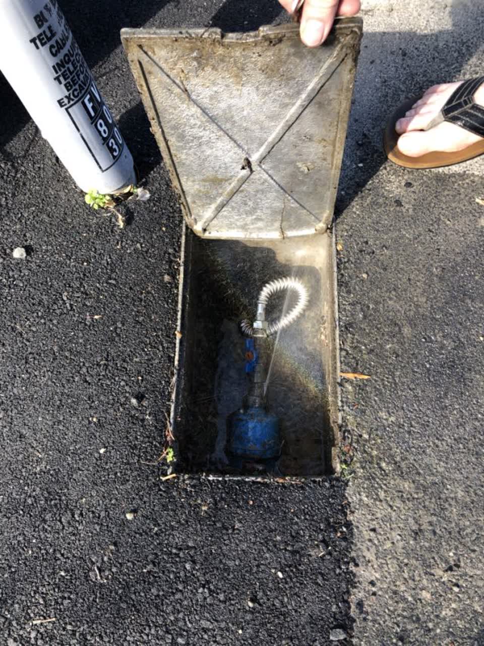 The photograph attached to this water supply report