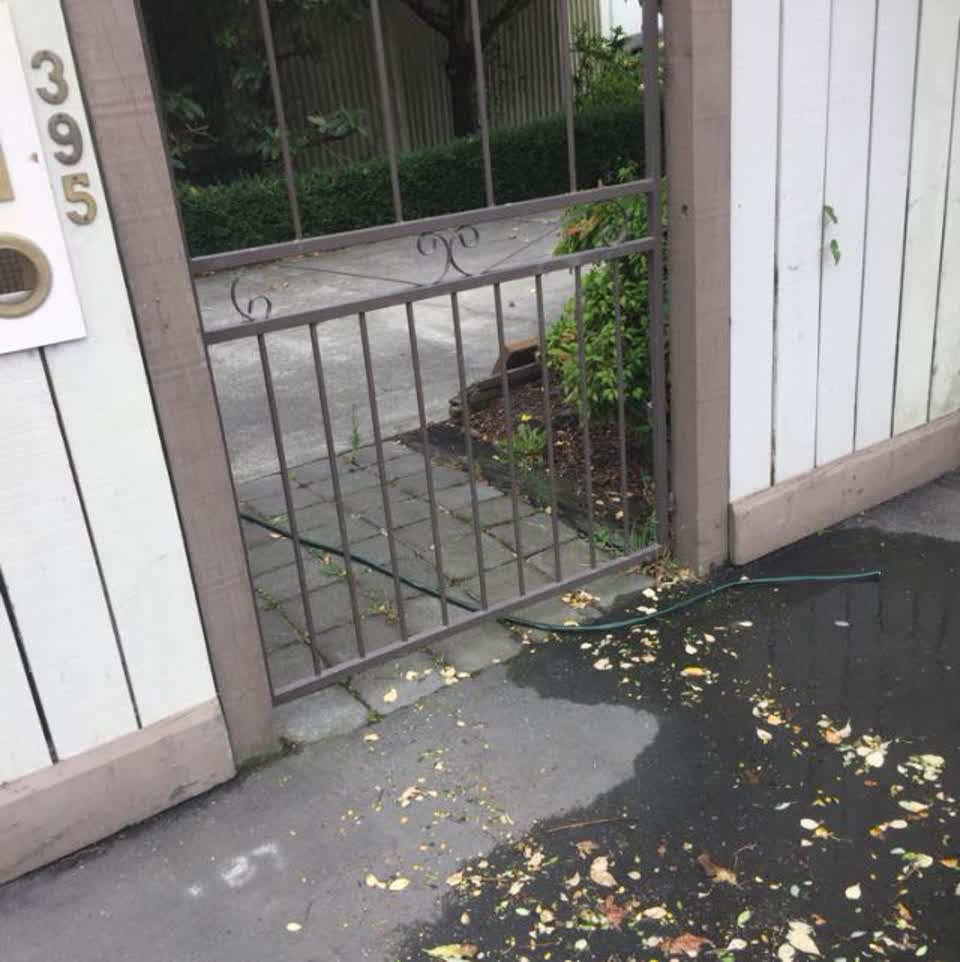 The photograph attached to this flooding report