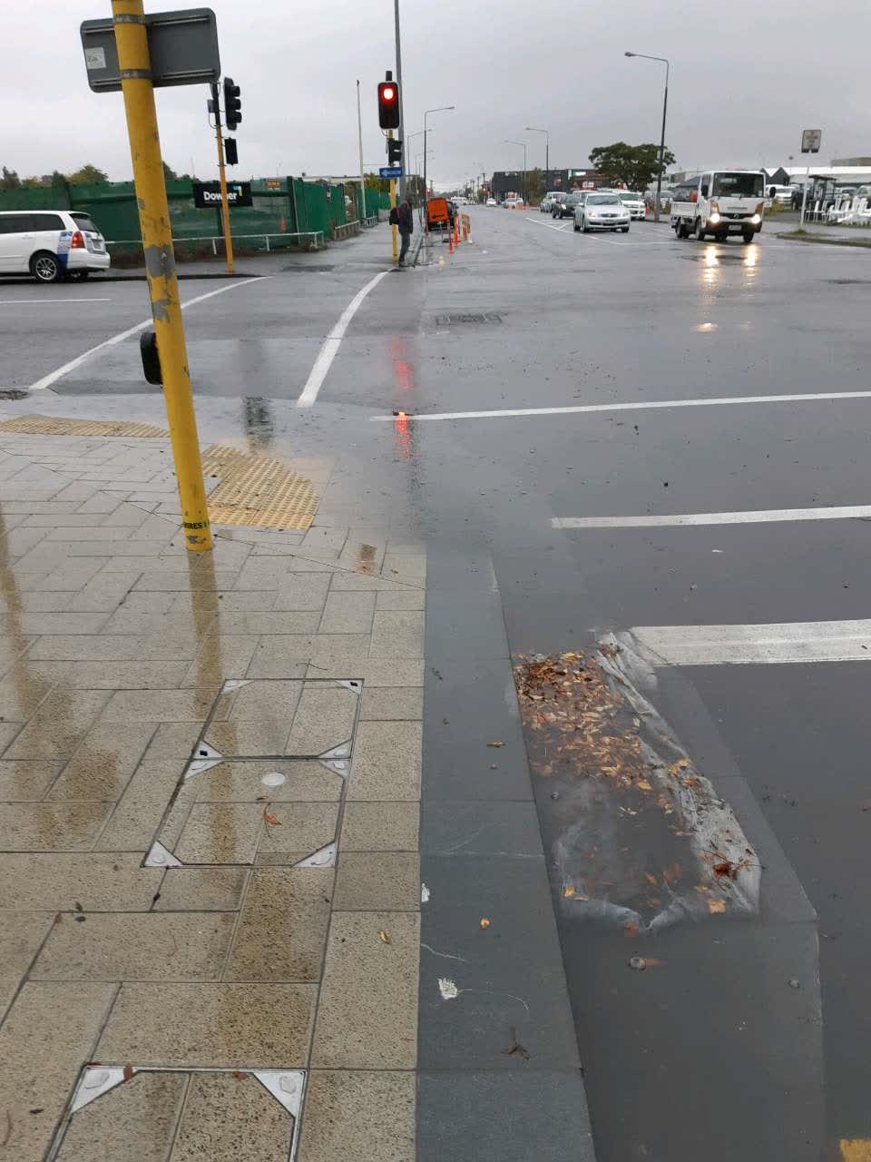 The photograph attached to this flooding report