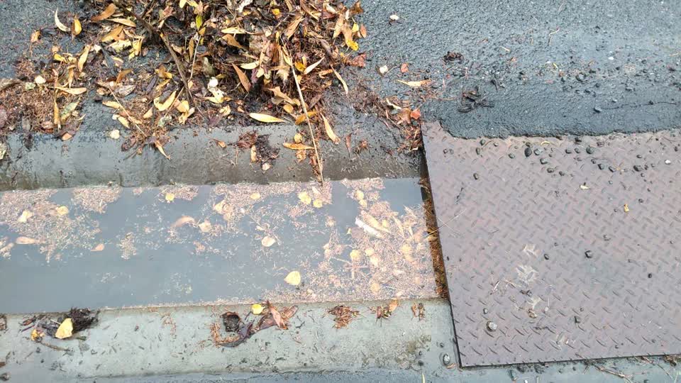 The photograph attached to this flooding report