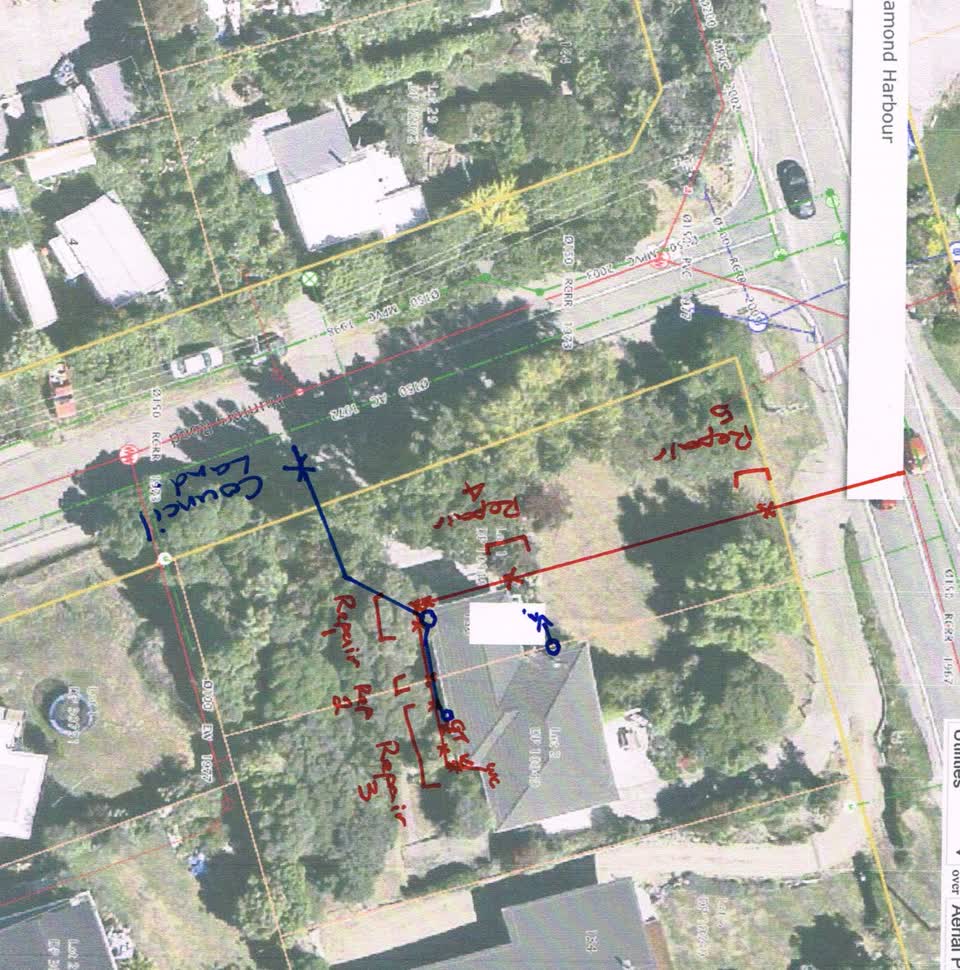 The photograph attached to this wastewater/stormwater report