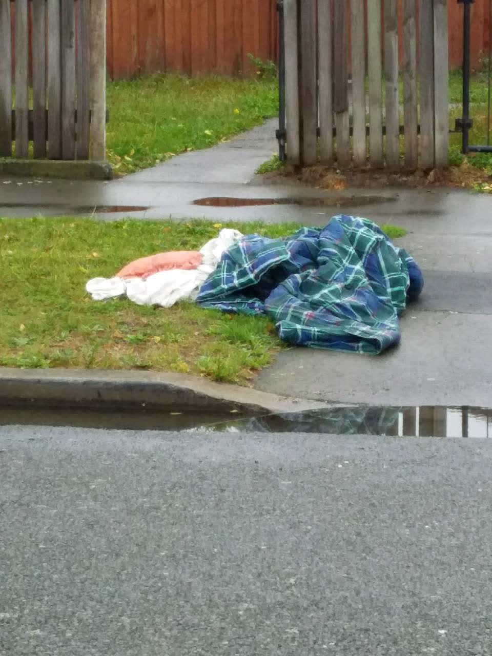 The photograph attached to this rubbish/recycling report