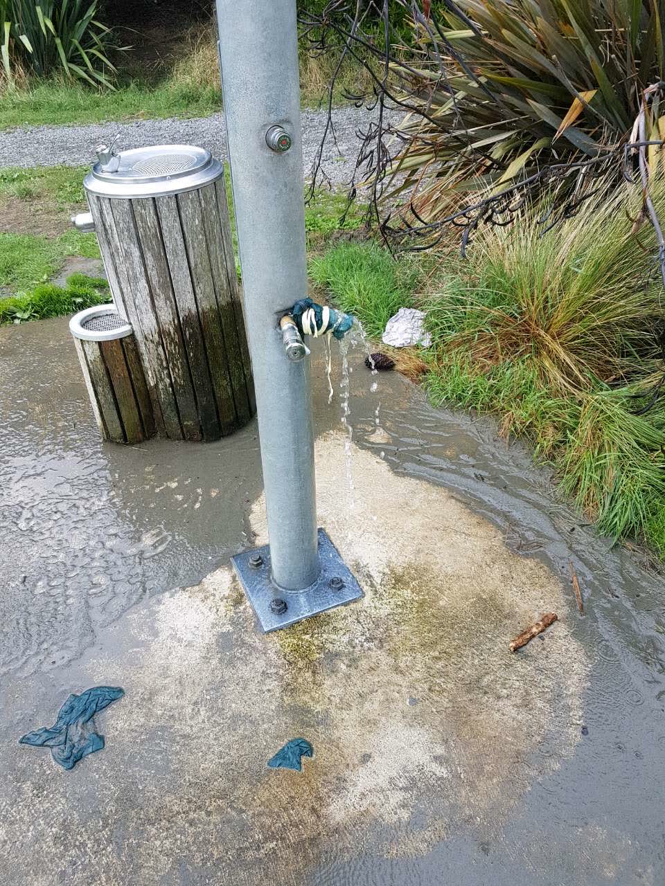 The photograph attached to this water supply report