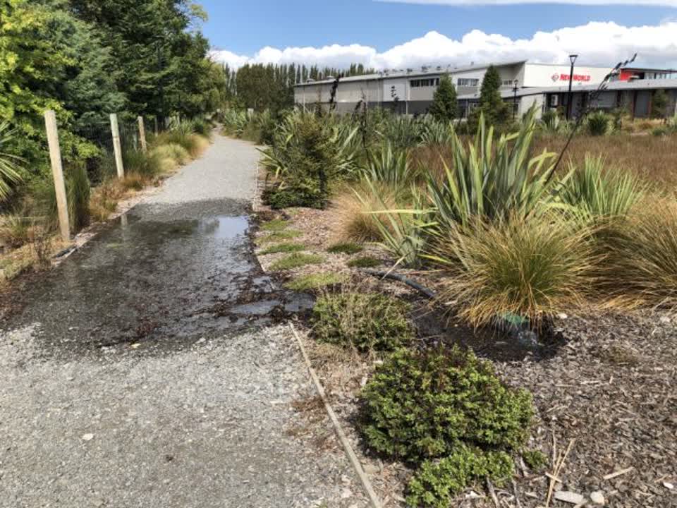 The photograph attached to this flooding report