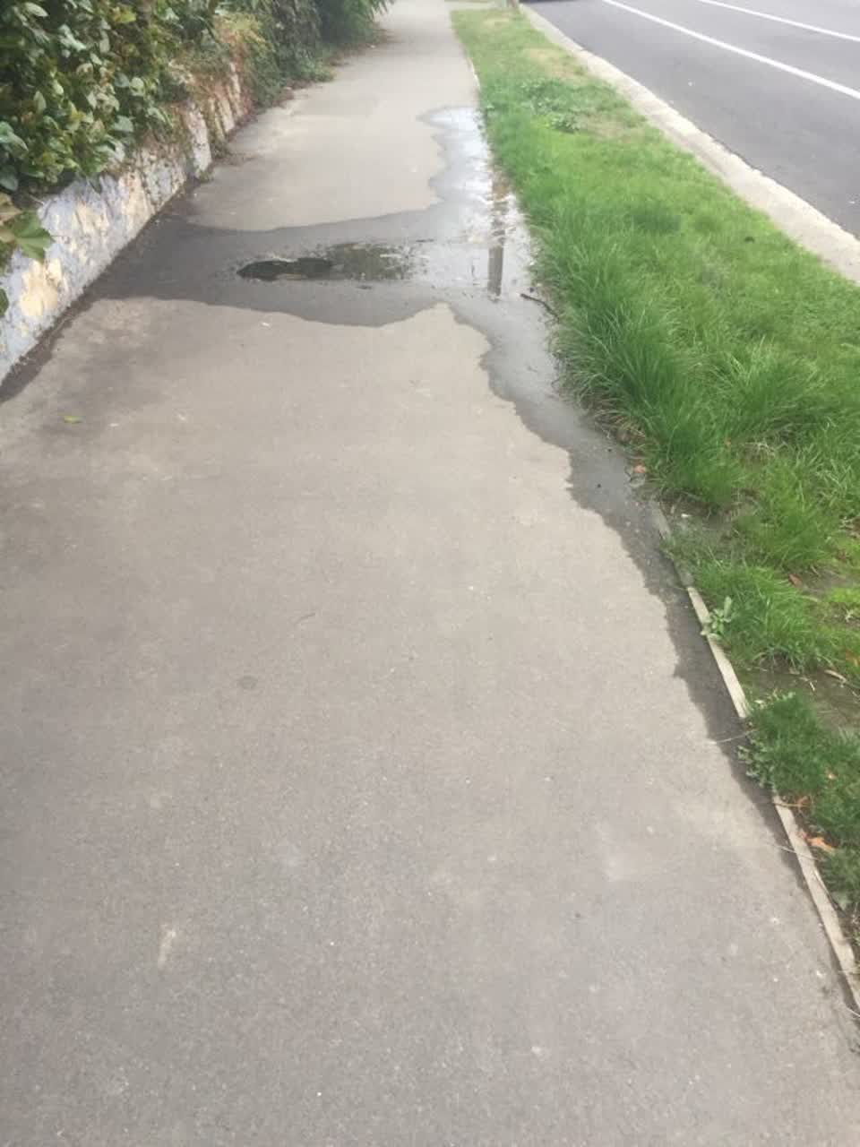 The photograph attached to this flooding report