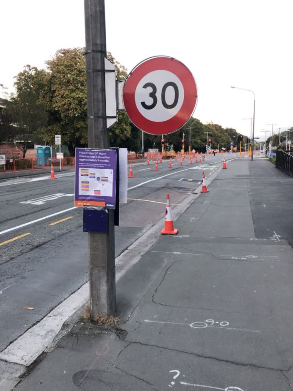The photograph attached to this roading/streets report