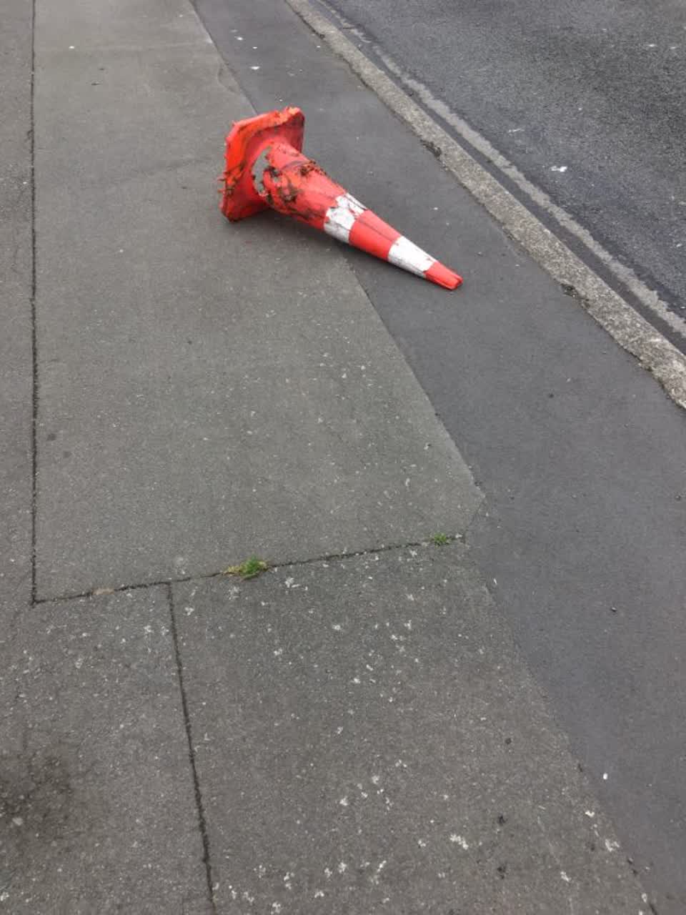 The photograph attached to this rubbish/recycling report