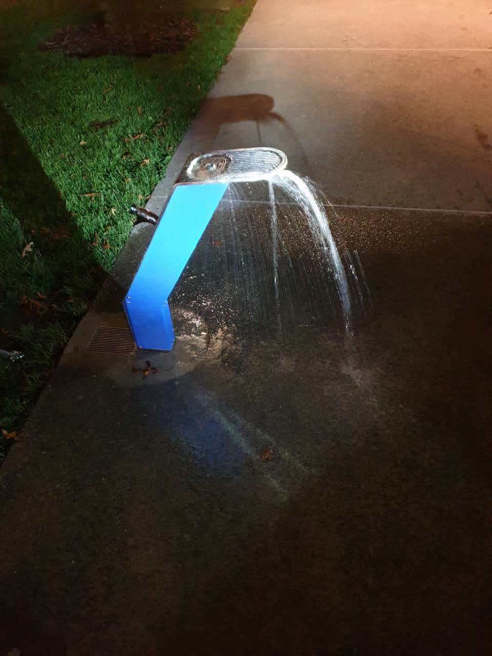 The photograph attached to this flooding report