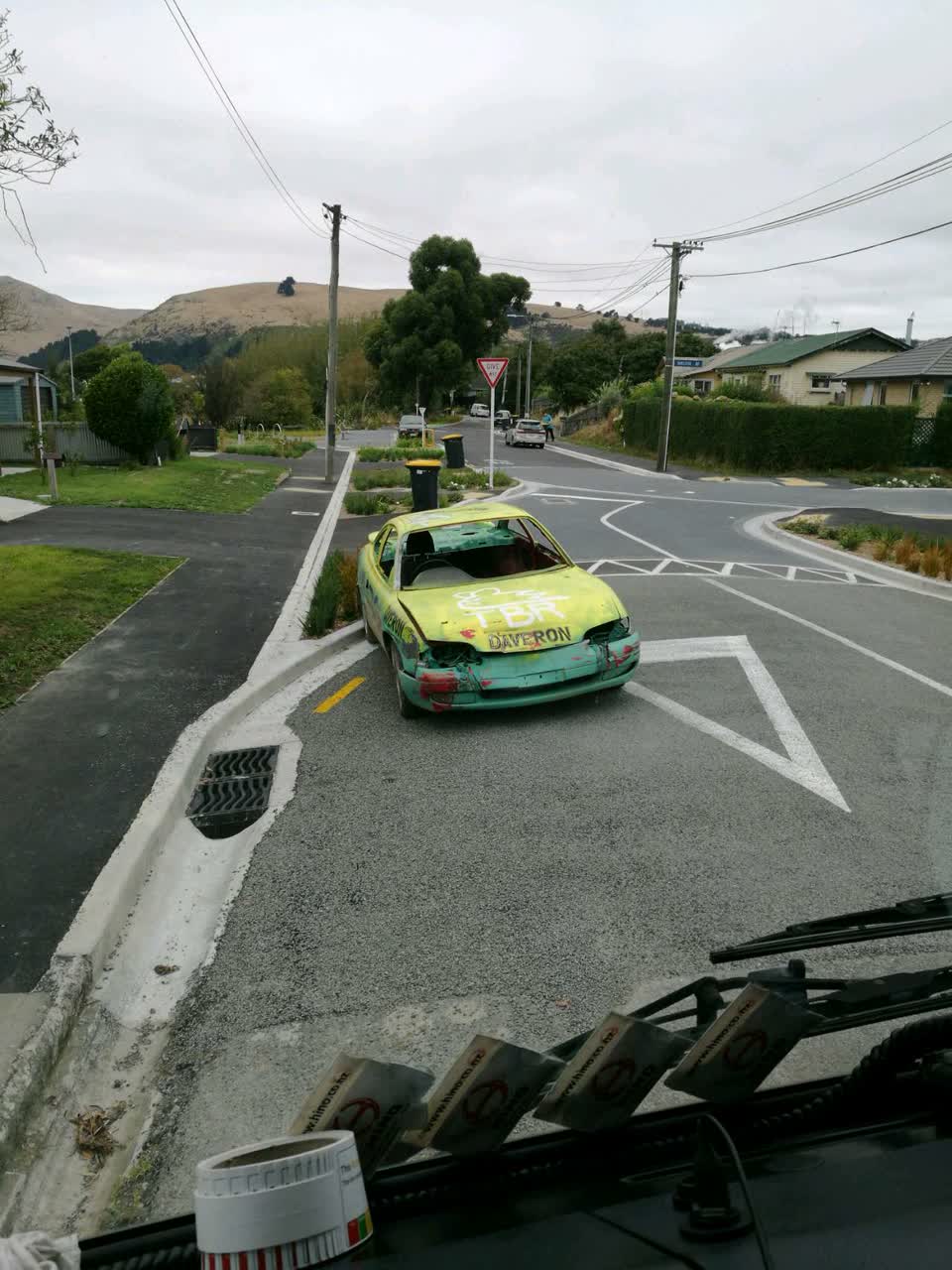 The photograph attached to this roading/streets report