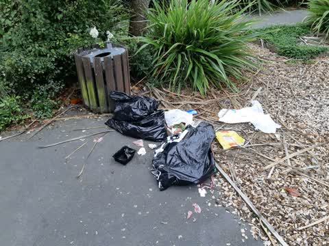 Rubbish/Recycling, a report photo