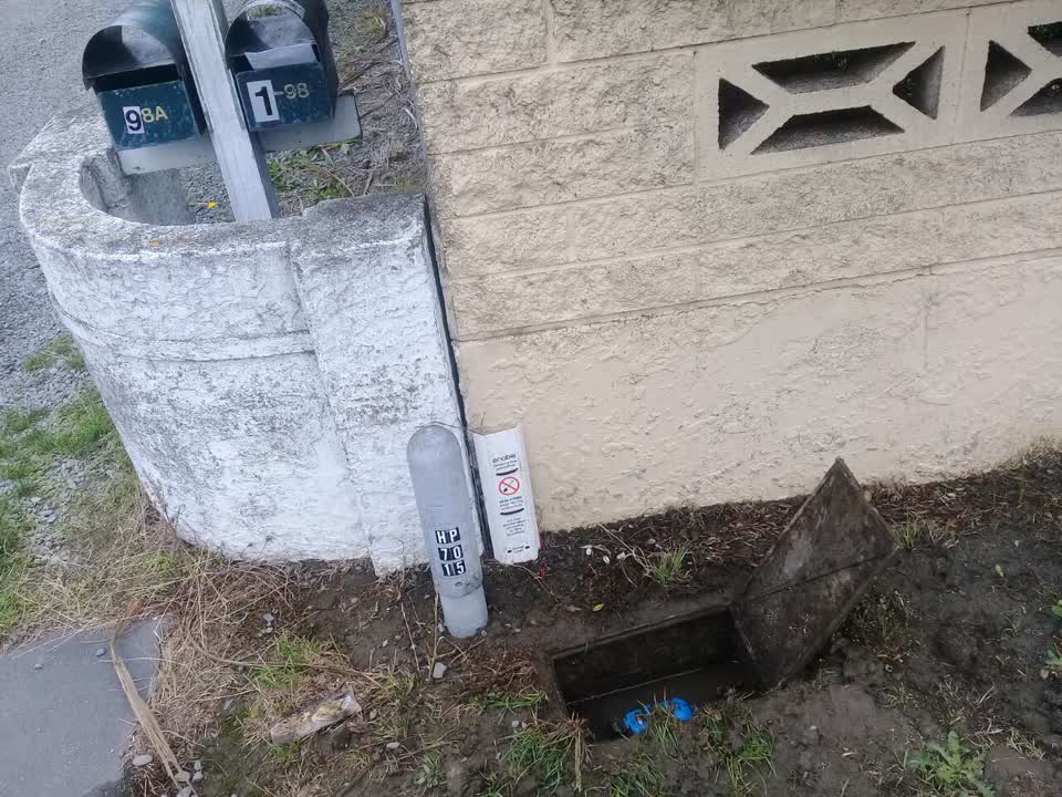 The photograph attached to this water supply report
