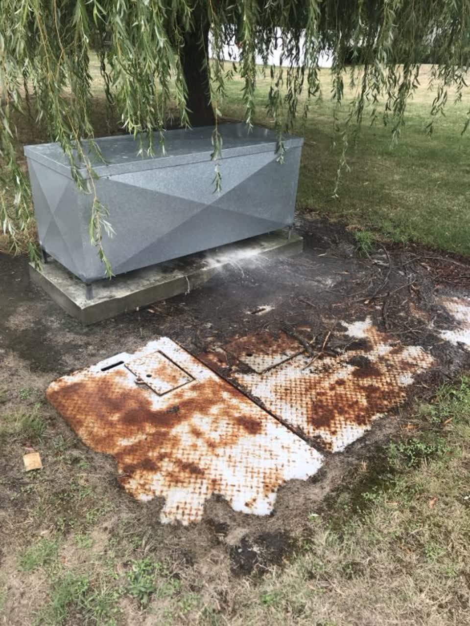 The photograph attached to this water supply report