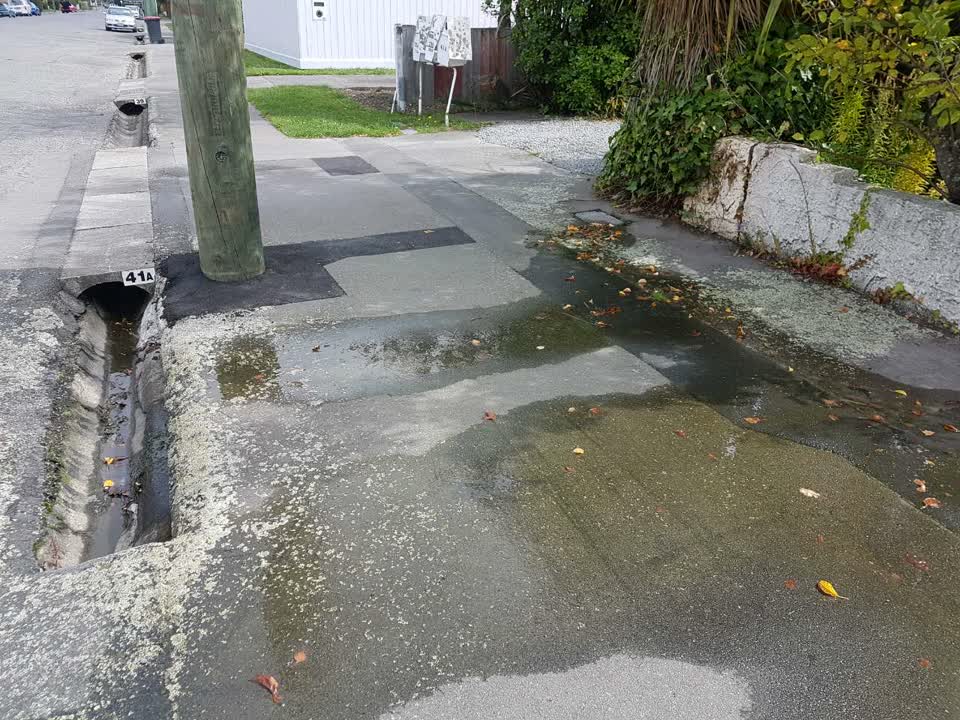 The photograph attached to this flooding report