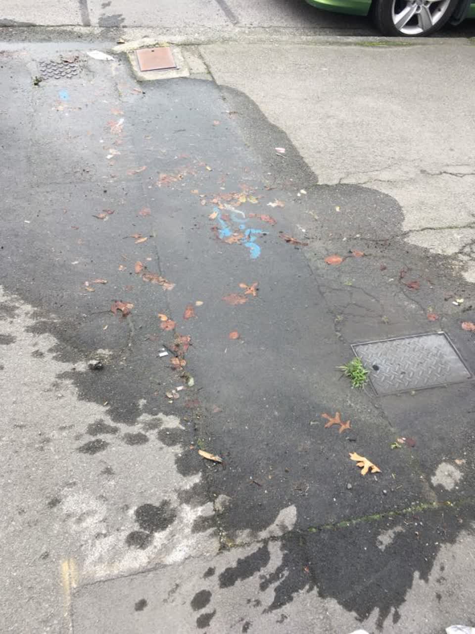 The photograph attached to this roading/streets report