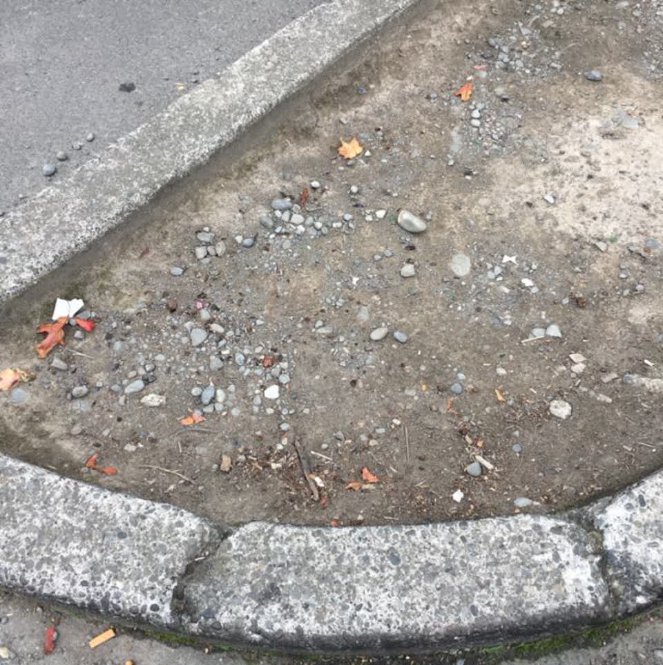 The photograph attached to this roading/streets report