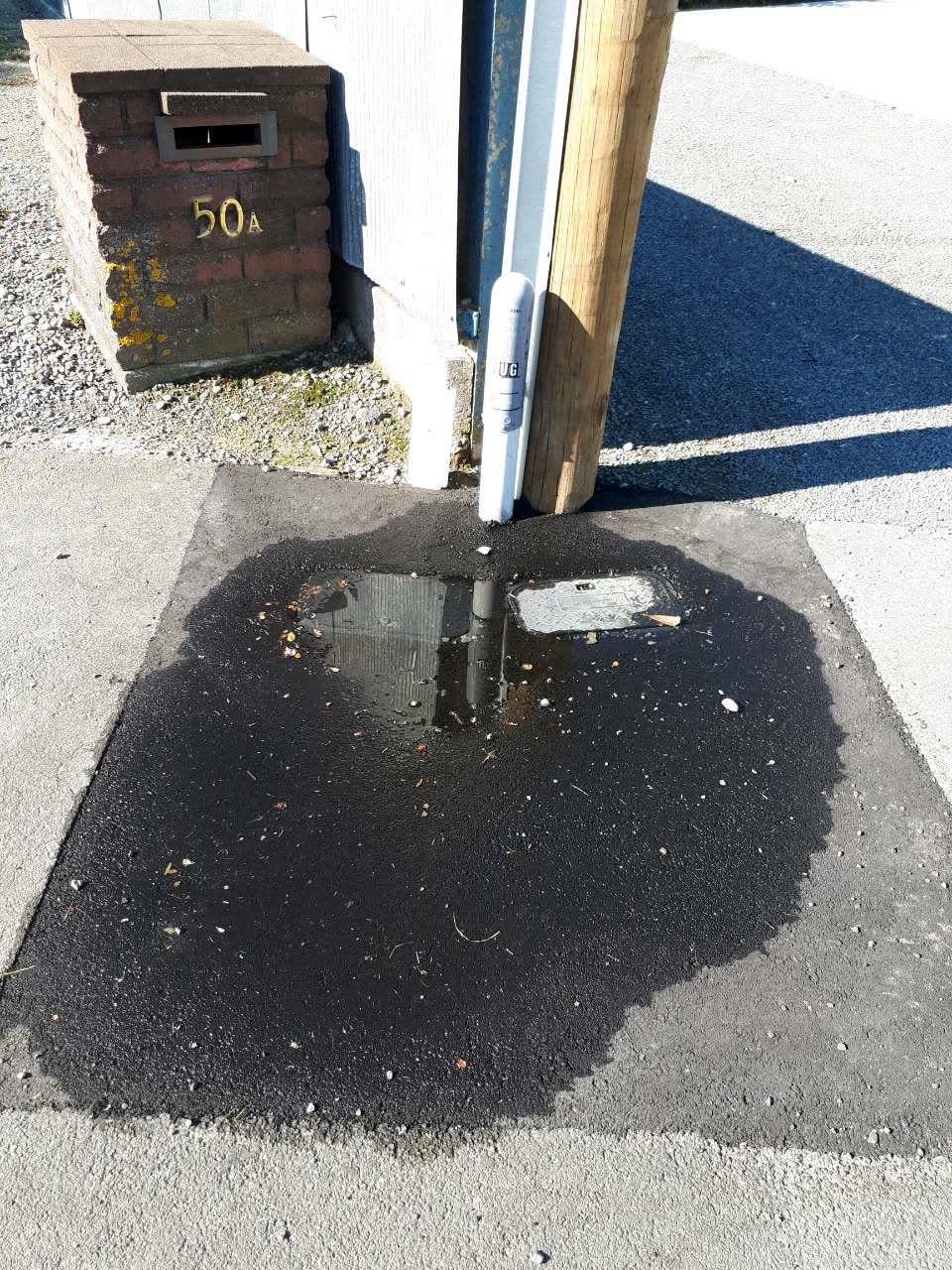 The photograph attached to this water supply report