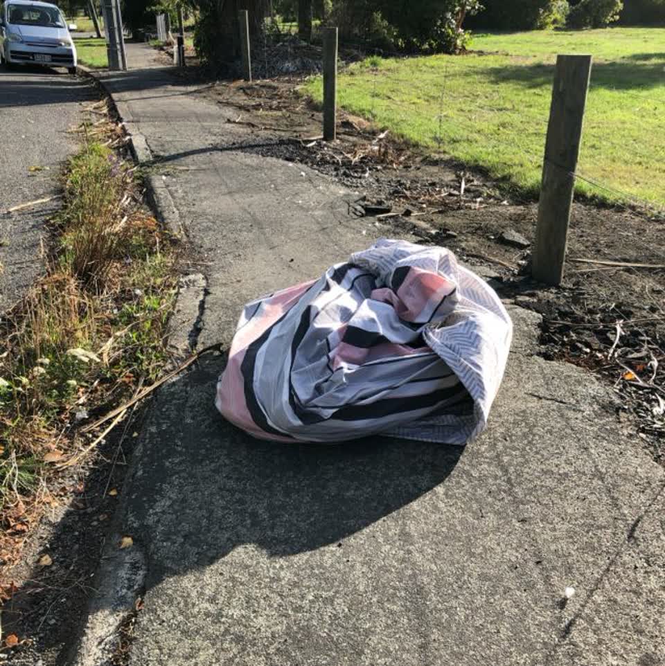 The photograph attached to this rubbish/recycling report