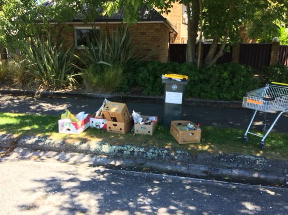 The photograph attached to this rubbish/recycling report