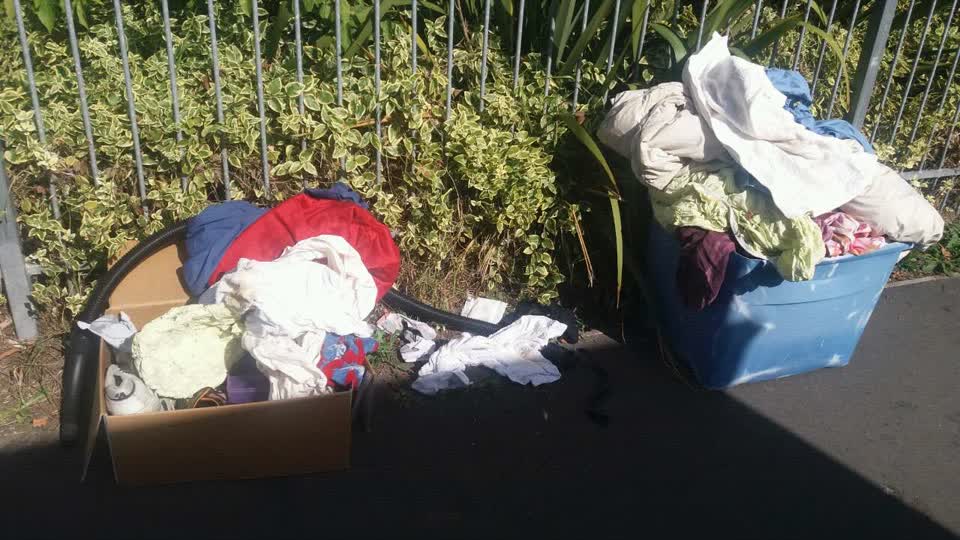 The photograph attached to this rubbish/recycling report