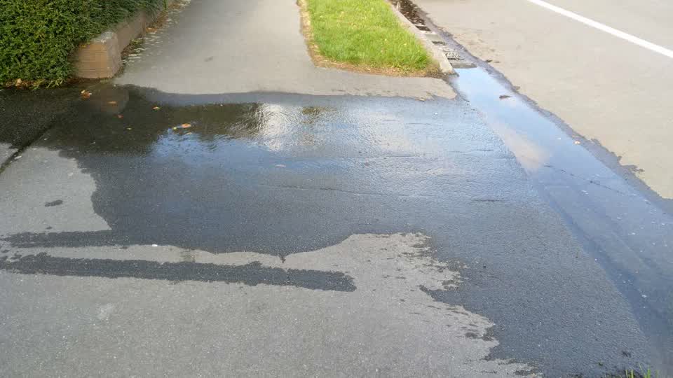 The photograph attached to this flooding report