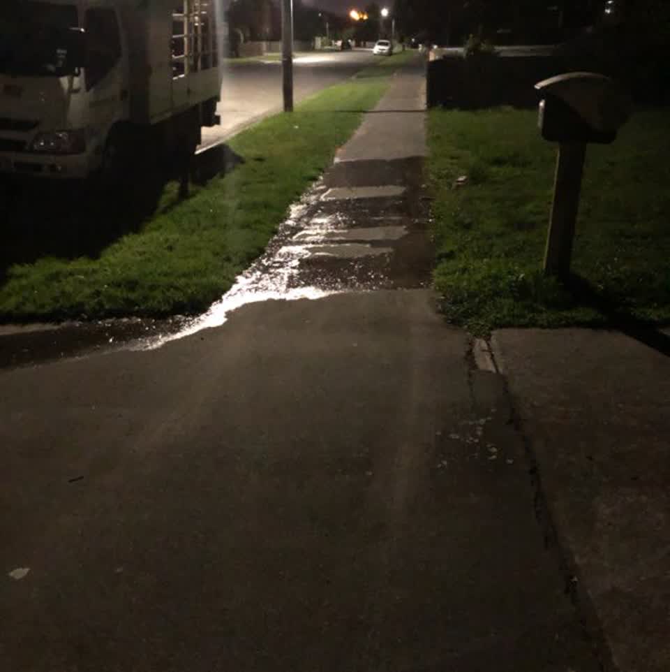 The photograph attached to this water supply report