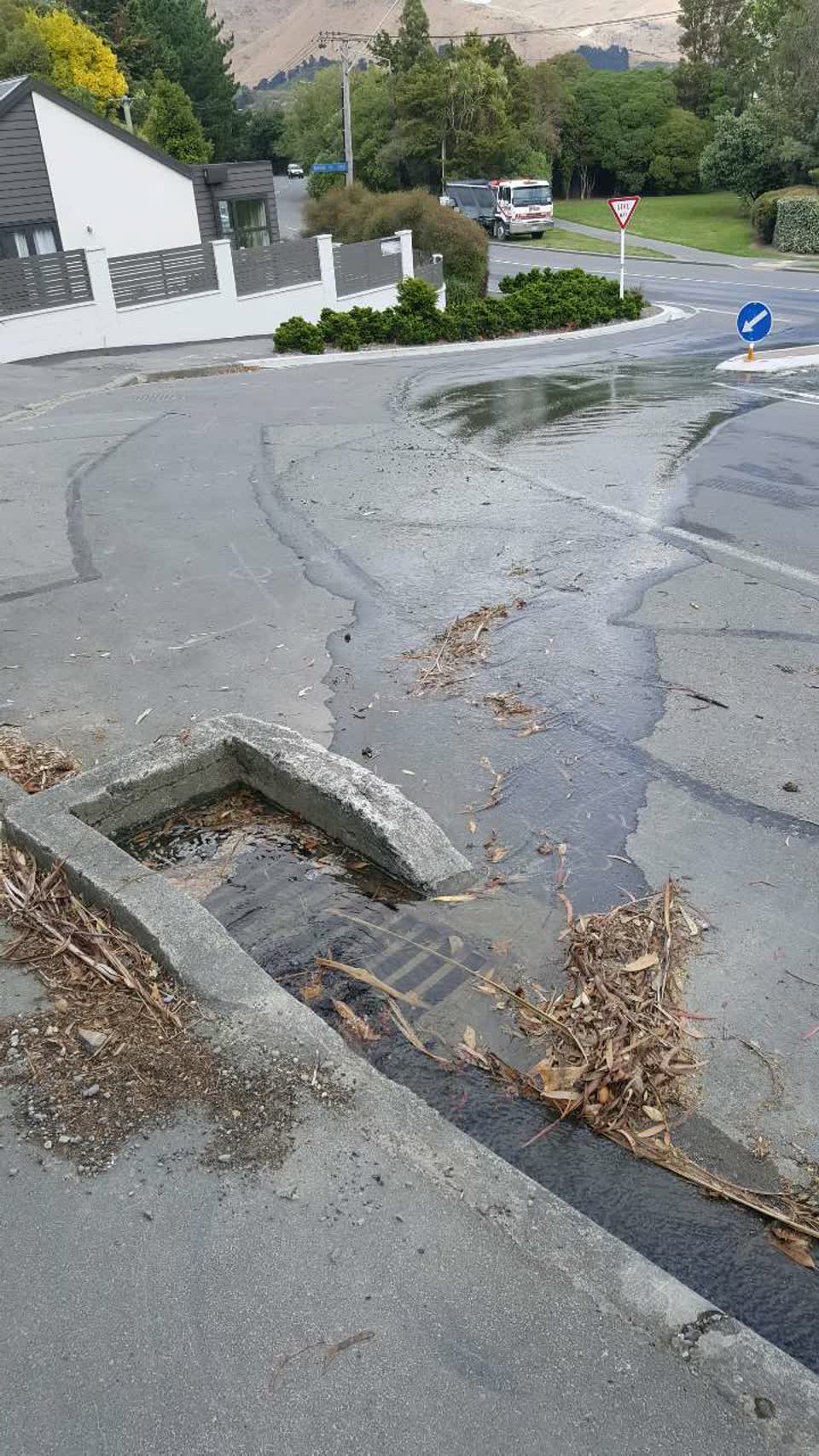 The photograph attached to this wastewater/stormwater report