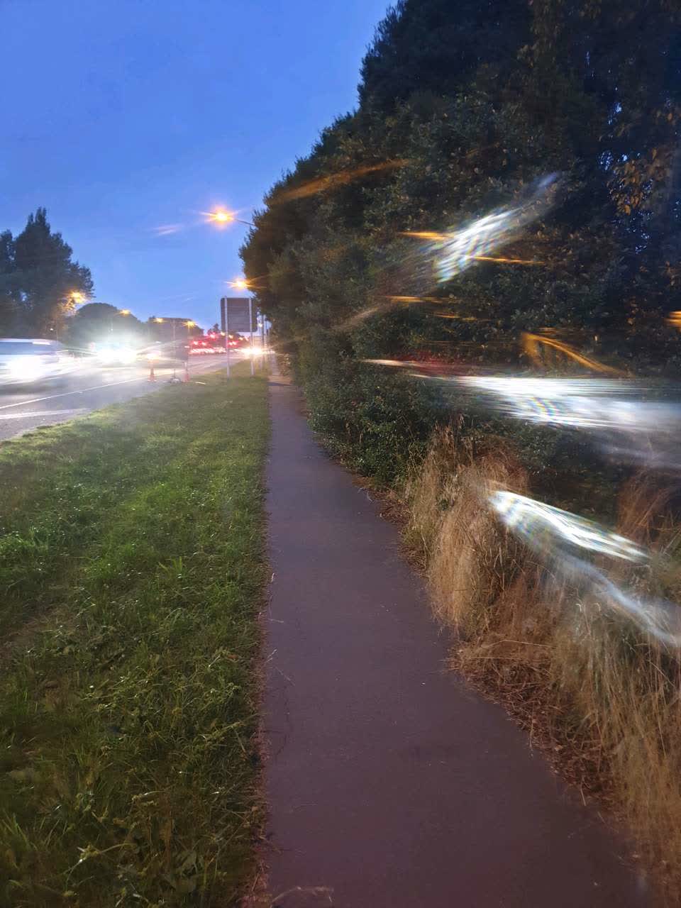 The photograph attached to this roading/streets report