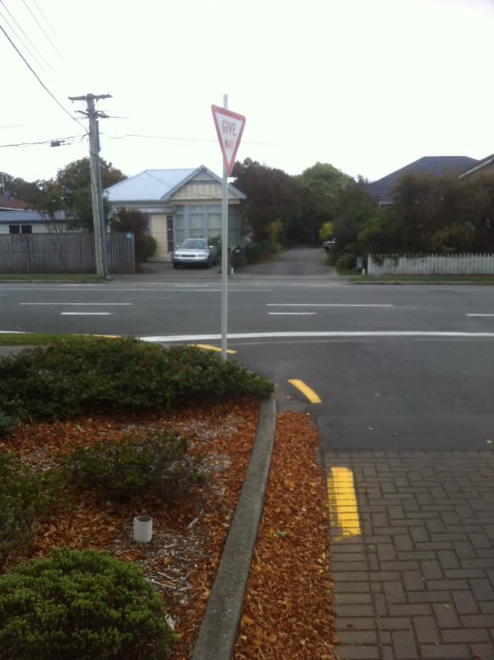 The photograph attached to this roading/streets report