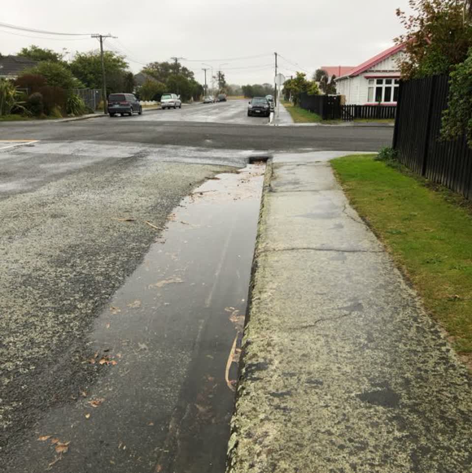 The photograph attached to this flooding report