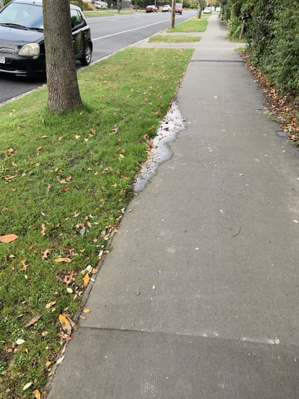 The photograph attached to this wastewater/stormwater report