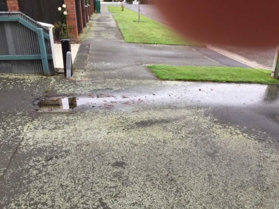 The photograph attached to this wastewater/stormwater report