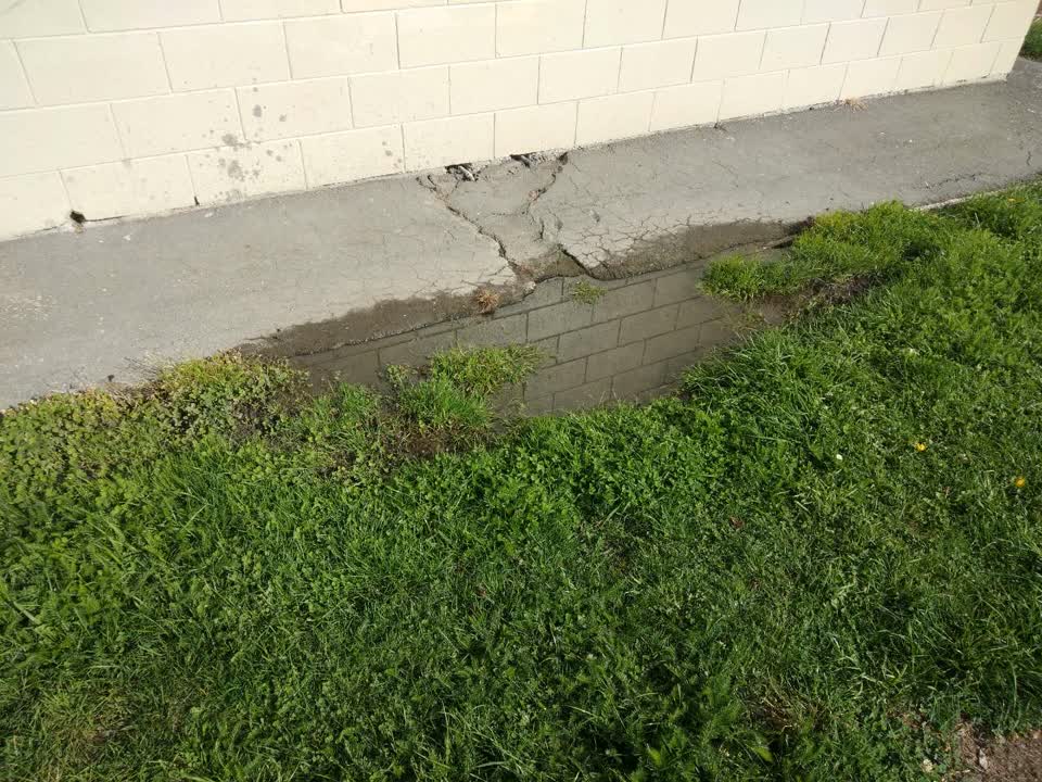 The photograph attached to this flooding report