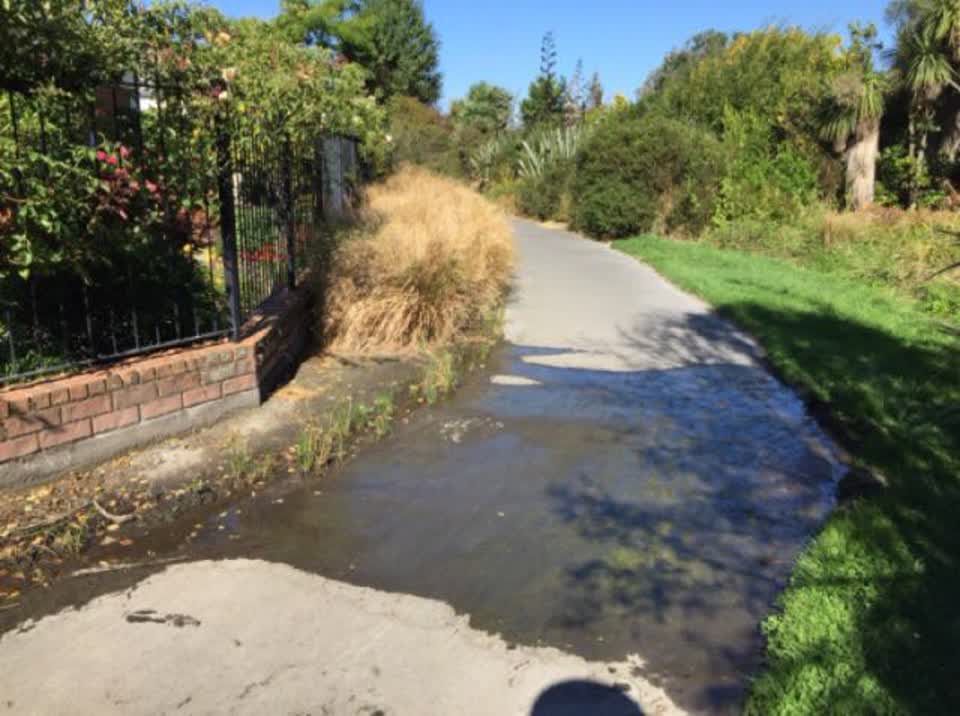 The photograph attached to this wastewater/stormwater report