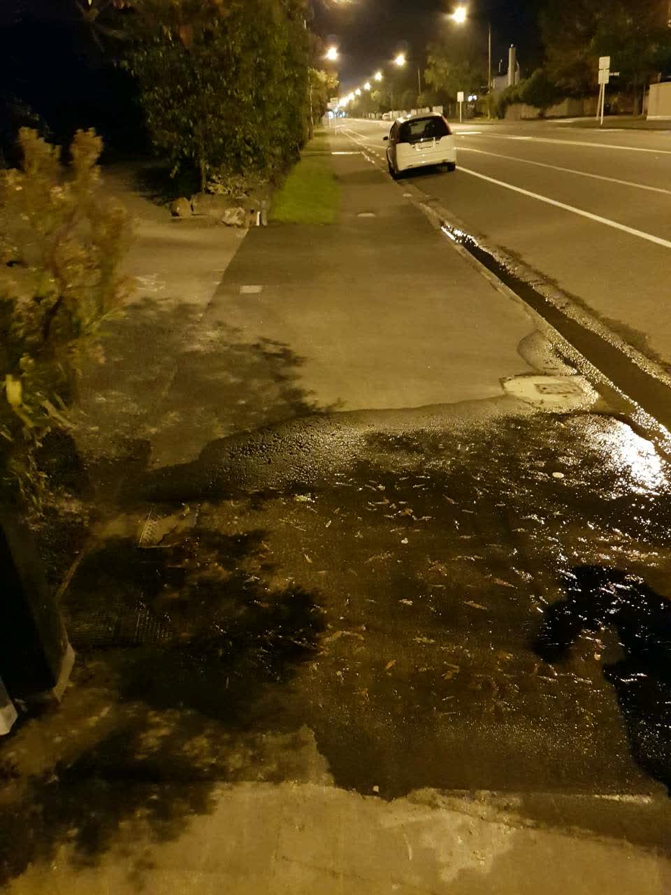 The photograph attached to this flooding report