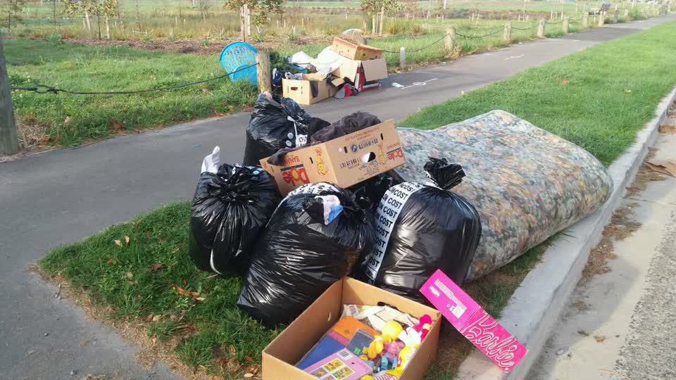 The photograph attached to this rubbish/recycling report