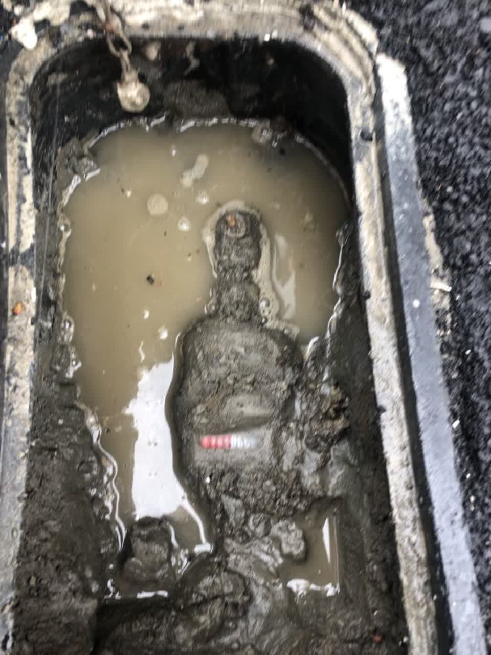 The photograph attached to this wastewater/stormwater report