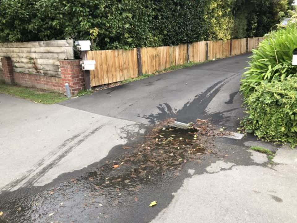 The photograph attached to this water supply report