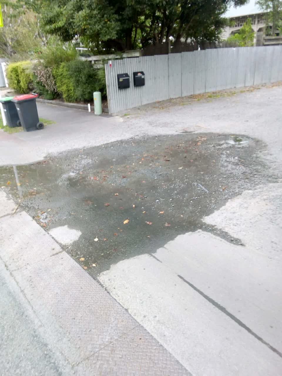 The photograph attached to this roading/streets report