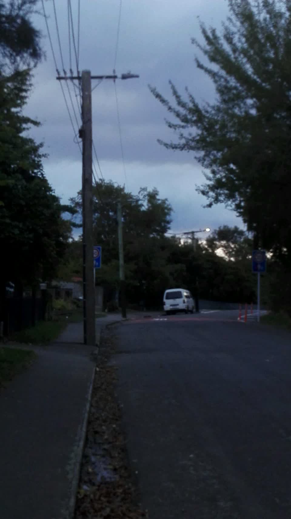 The photograph attached to this roading/streets report