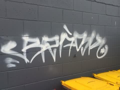 Graffiti, a report photo