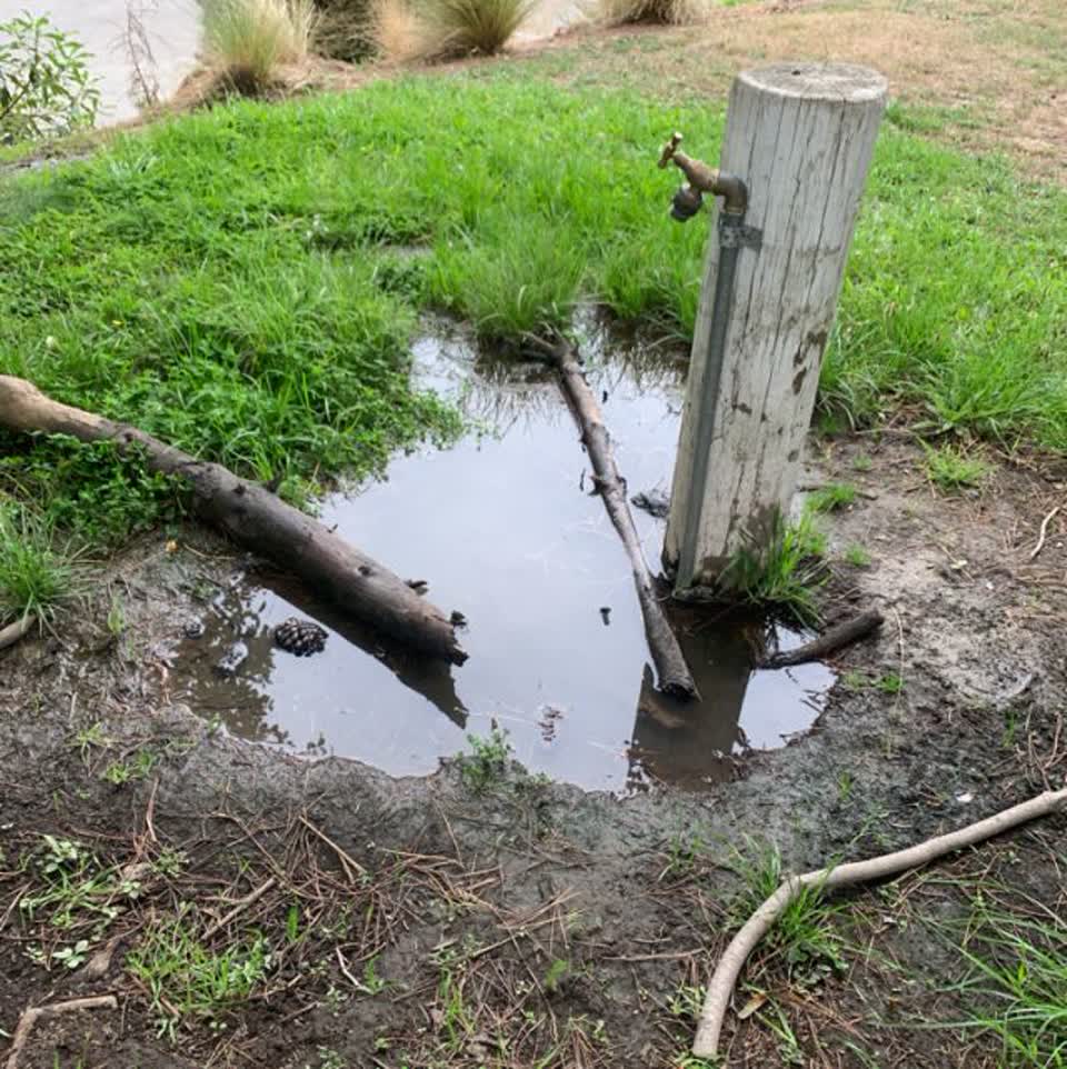 The photograph attached to this flooding report