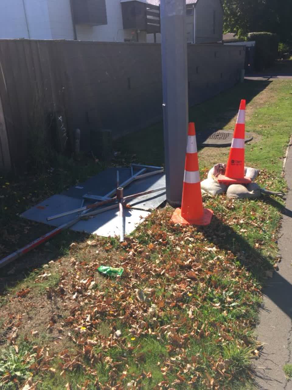 The photograph attached to this roading/streets report