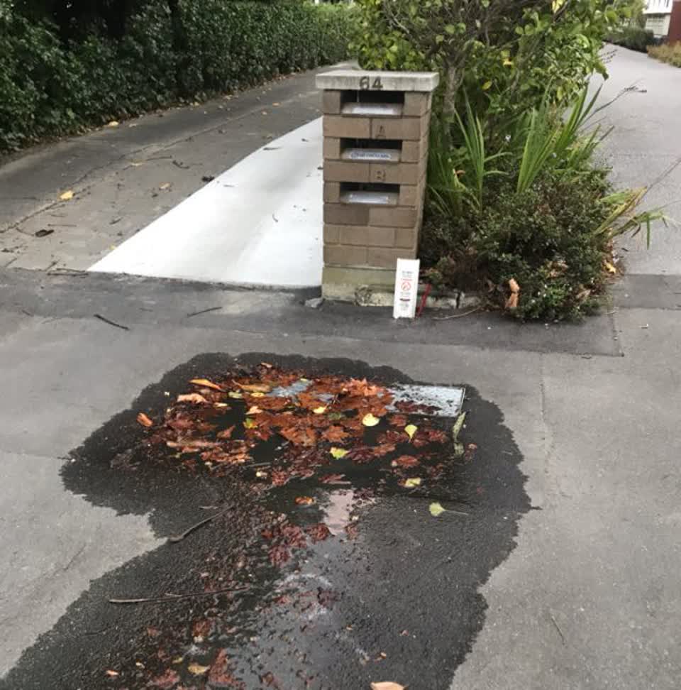 The photograph attached to this water supply report