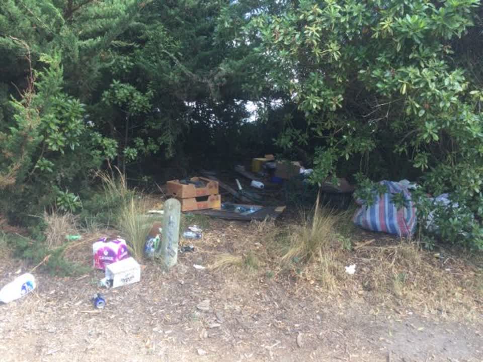 The photograph attached to this rubbish/recycling report