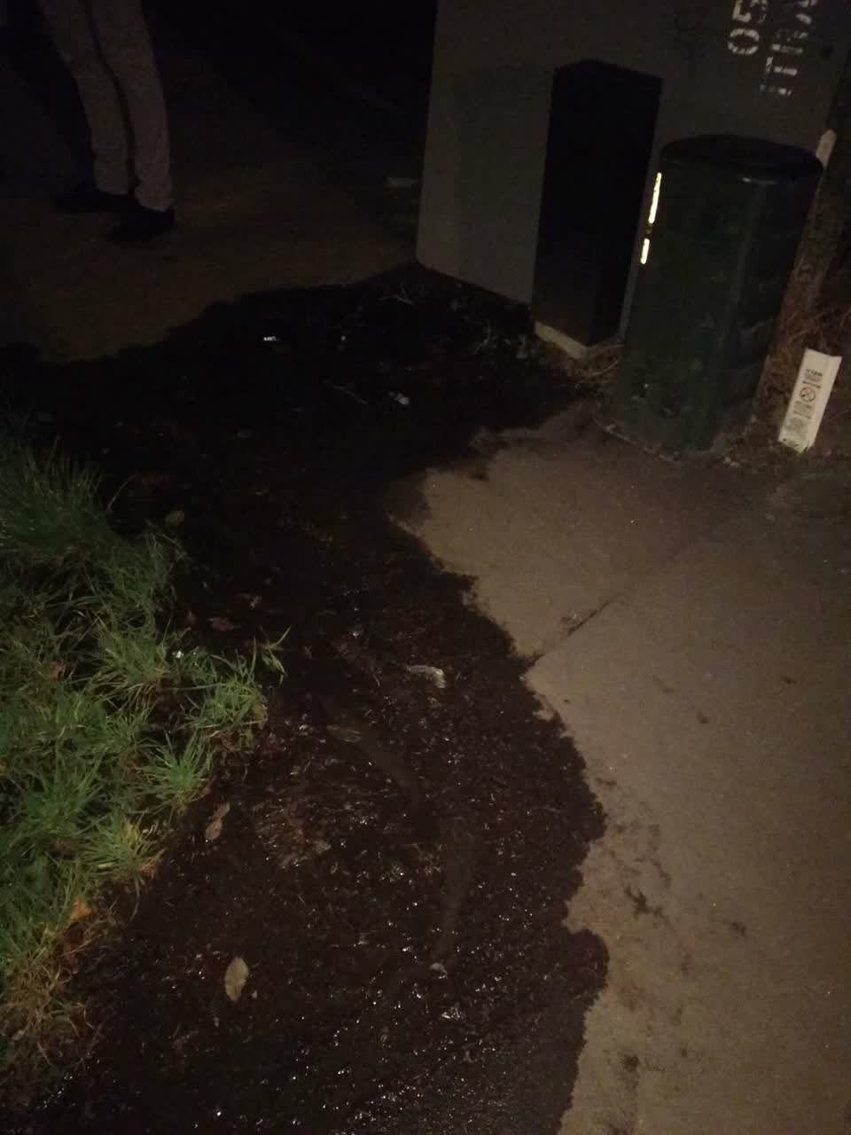 The photograph attached to this flooding report