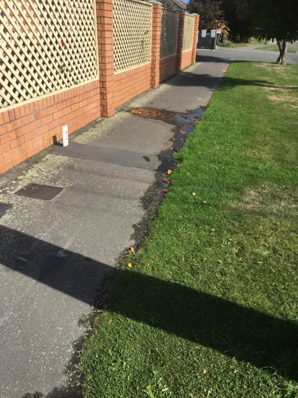 The photograph attached to this flooding report