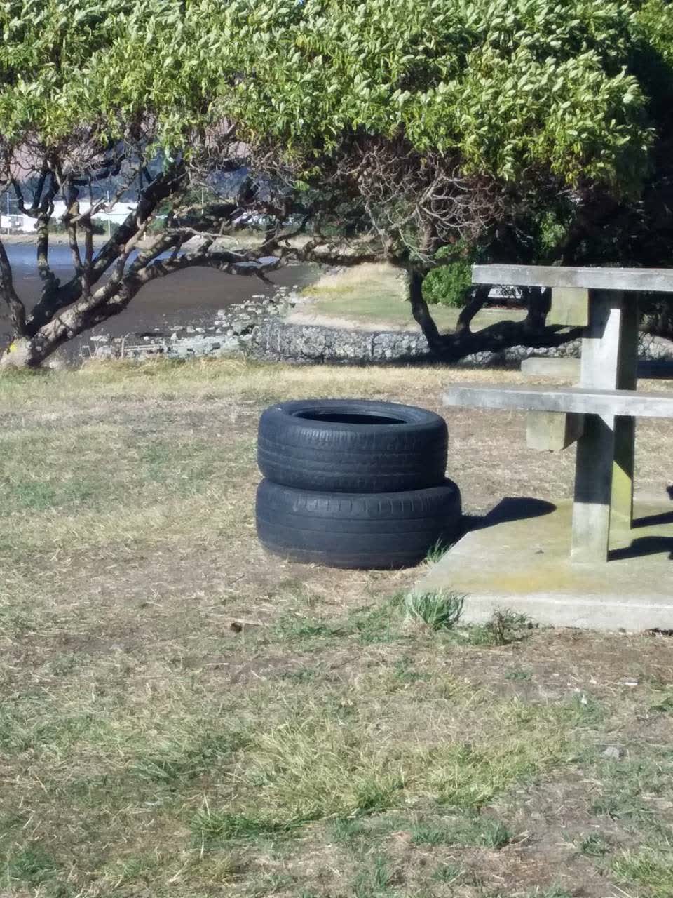 The photograph attached to this rubbish/recycling report